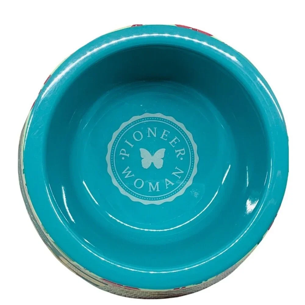 Pioneer Woman Pet Bowl Gorgeous Garden Melamine Small 14oz Dog Cat Dish New
